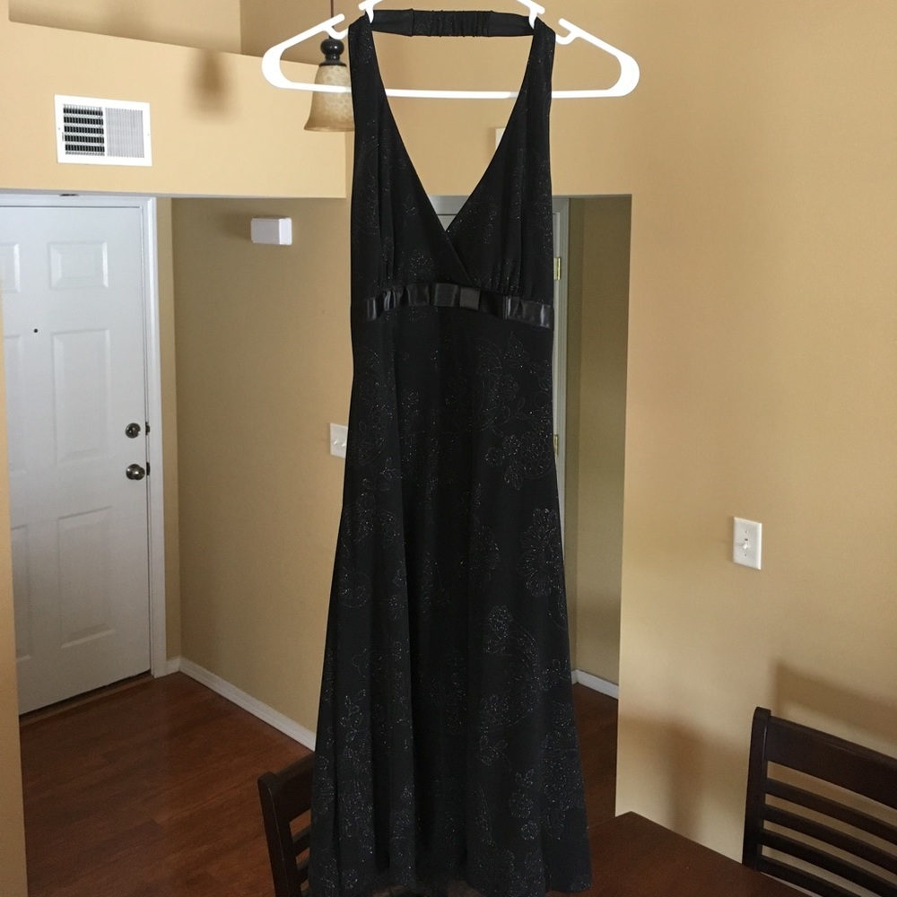 B Darlin Black Halter Dress