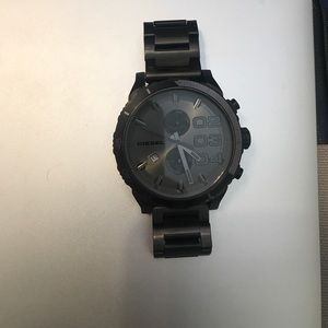 Men's black diesel watch