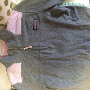 vineyard vines Shep shirt pink and grey