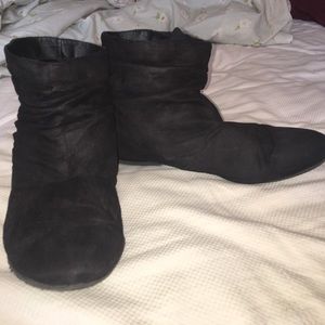 Black Suede Booties