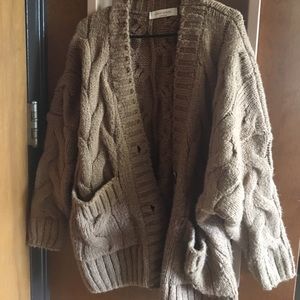 Brown loose cardigan