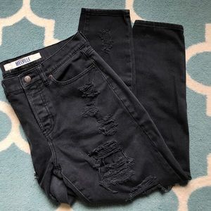 Brandy Melville Distressed Boyfriend Jeans