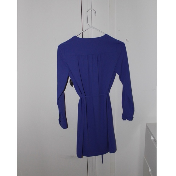 Blue Long Sleeve Dress - Picture 3 of 4