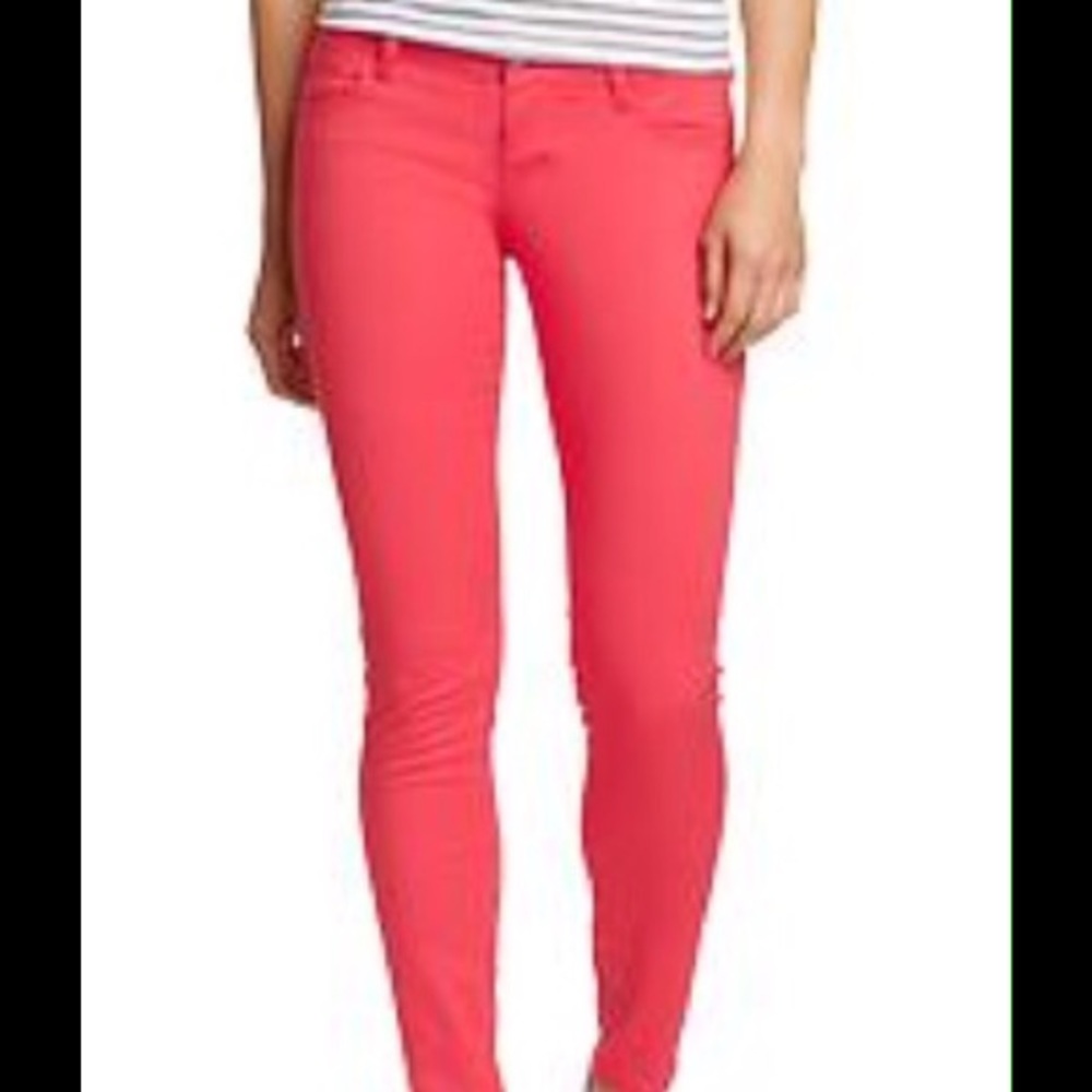 OldNavy Rock Star jeans coral color