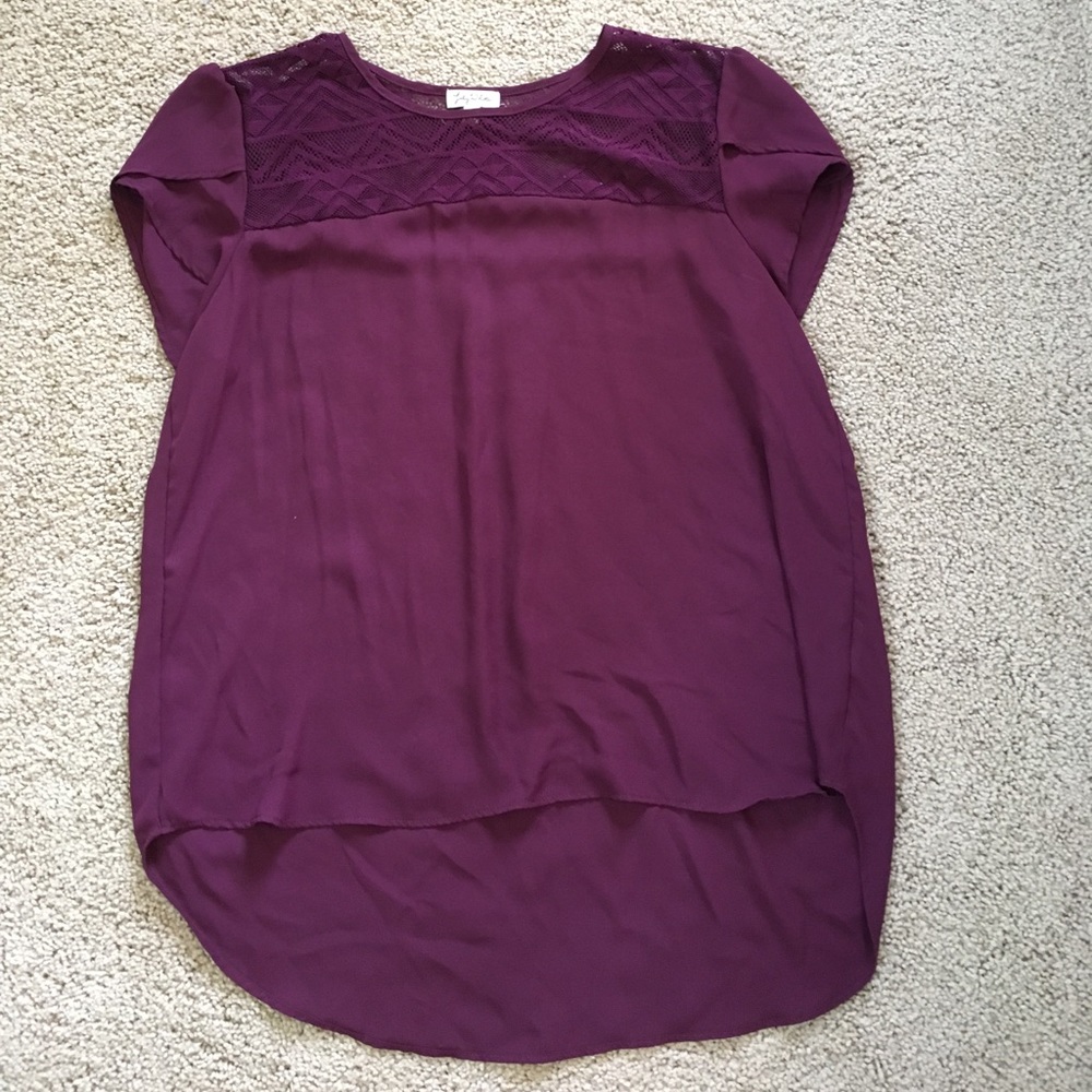 NWOT WINE COLORED BLOUSE
