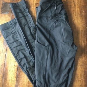 Lululemon leggings - black - reflective detail