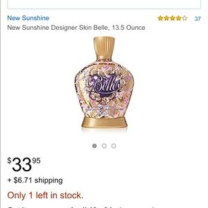 Belle by designer skin tanning lotion