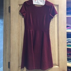 Zara burgundy short summer dress