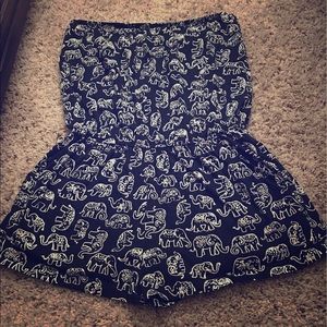 Forever 21 sleeveless Elephant Print Romper
