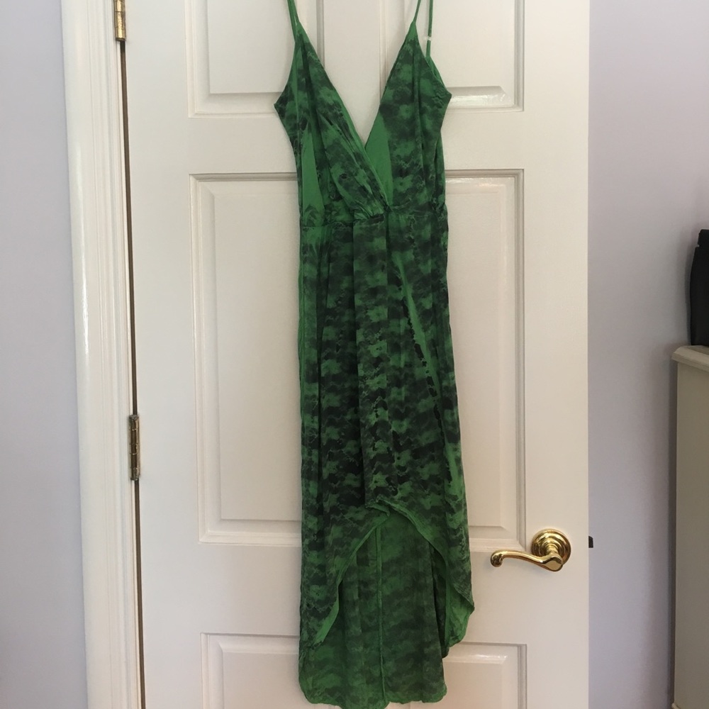 Planet Blue green high-low maxi dress