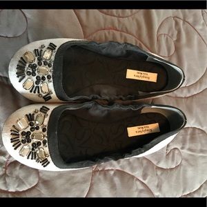 Vera Wang jeweled flats