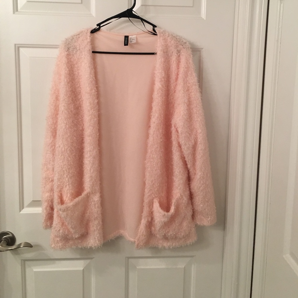 Beautiful pink furry cardigan
