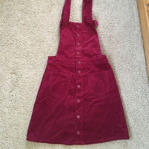 Burgundy pinafore NWOT