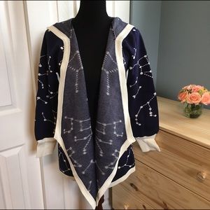 ThinkGeek | Constellation Drape Cardigan