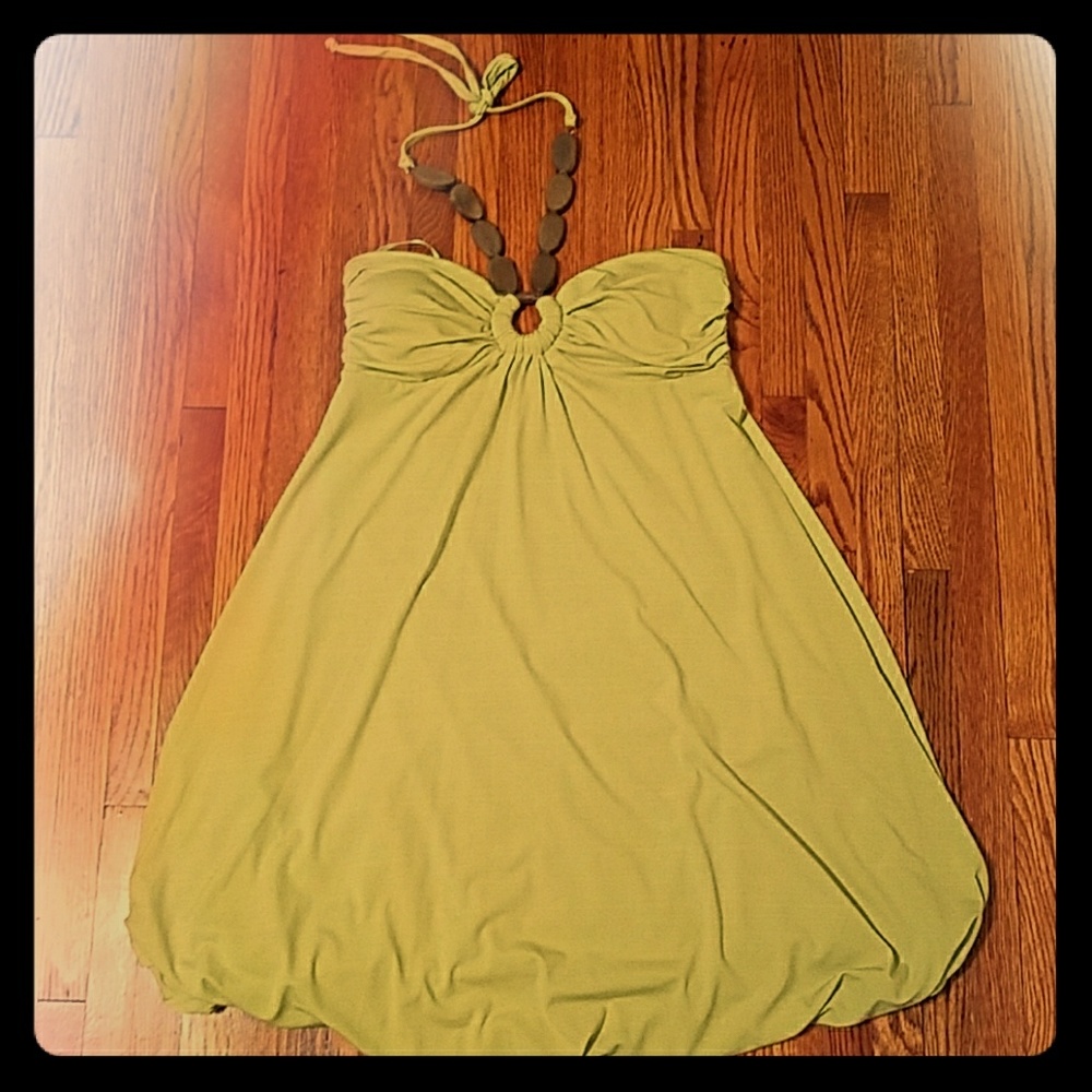 Lime green dress