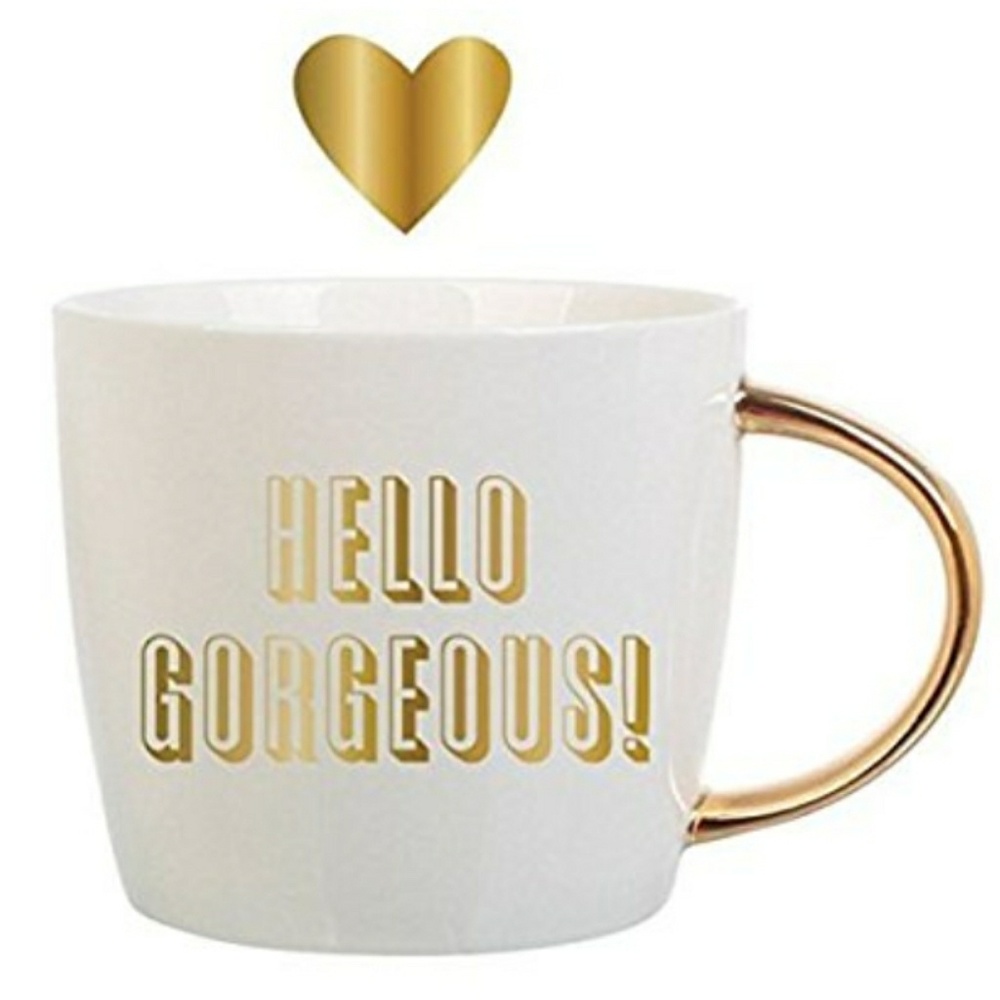 Hello Gorgeous 14oz coffee mug - Slant Collections