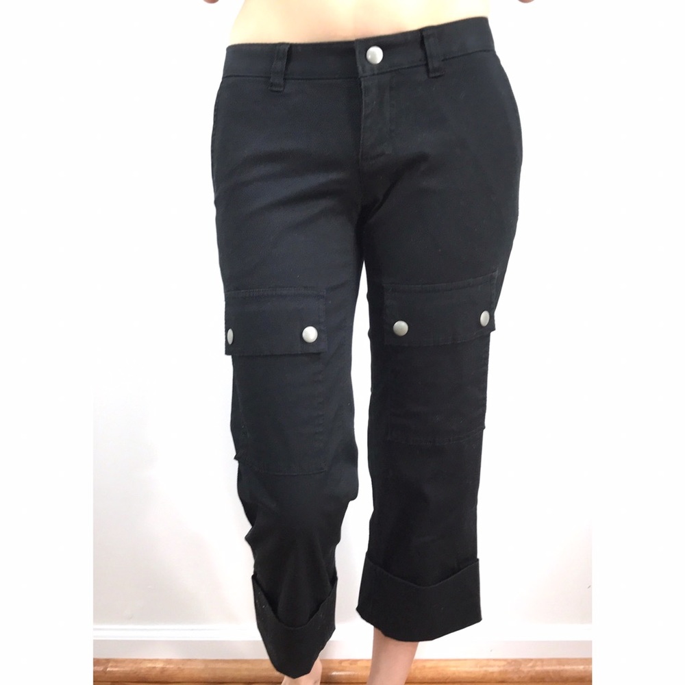 Banana Republic Black Stretch Capri Pants