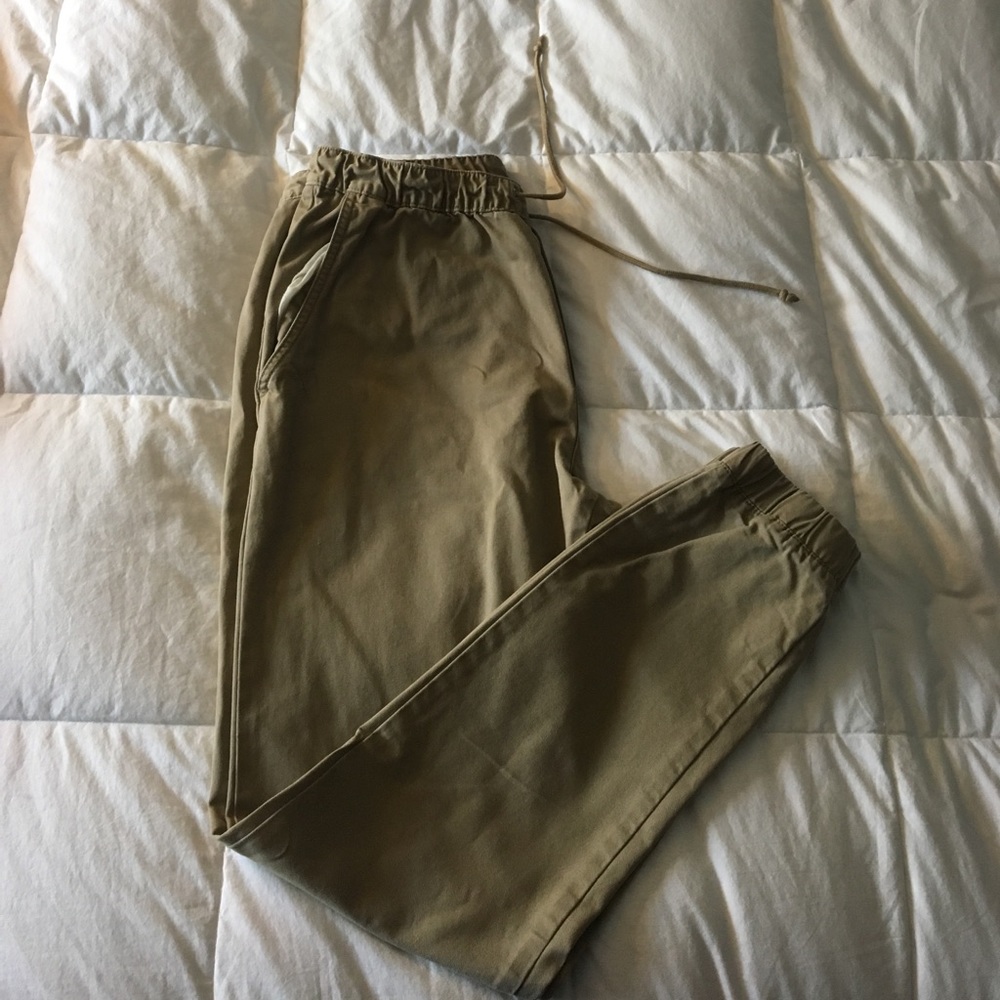 Beige Old Navy Joggers LIKE NEW size- Small