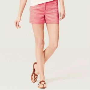 LOFT candy coral tweed preppy riviera 4" shorts LOFT candy coral tweed preppy riviera 4" shorts