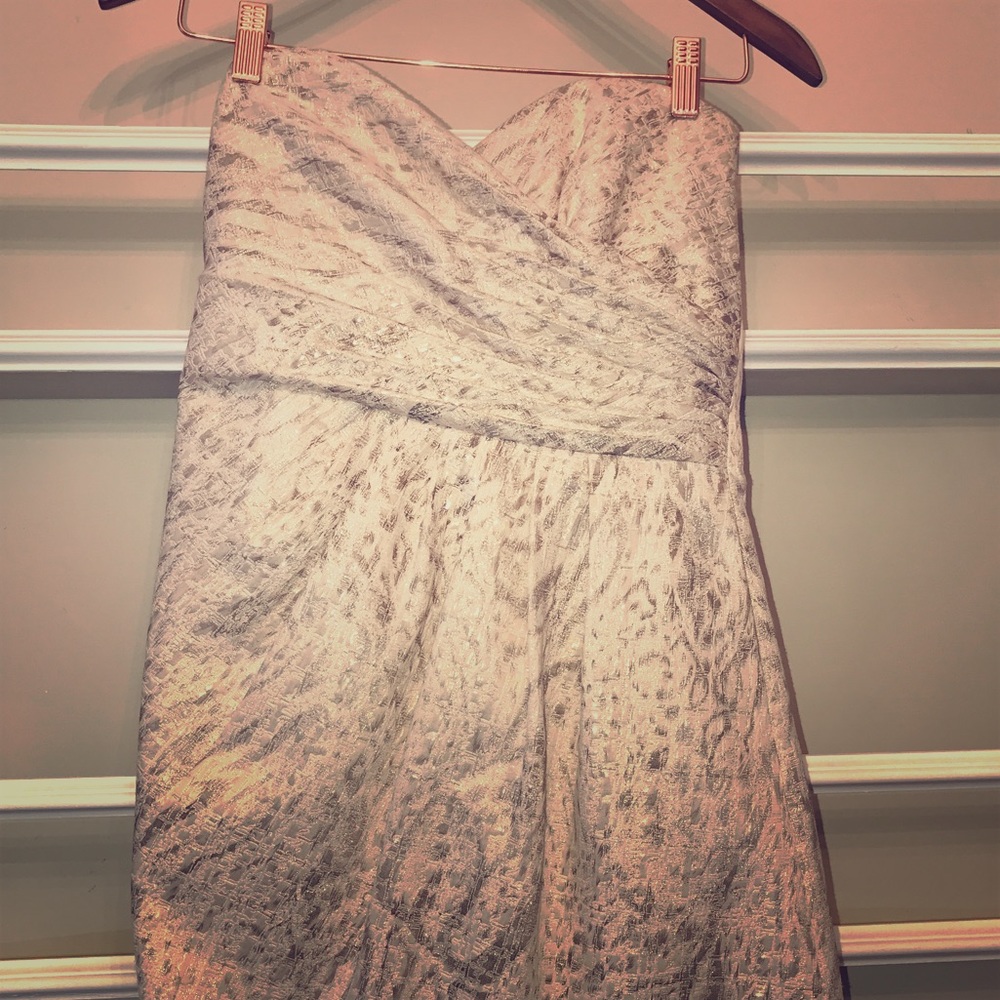 Short and shimmery cocktail dress