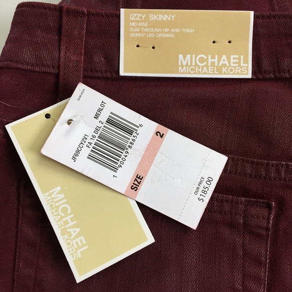 SOLD!🎉HP!!!🎉MK Merlot Izzy Mid-Rise Skinny Jeans - Picture 4 of 4