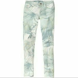 GAP floral denim jeans