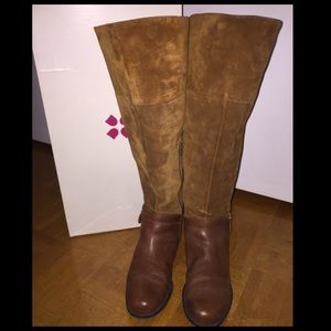 naturalizer january wide calf riding boot