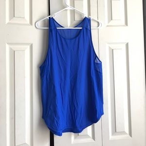 Lululemon Athletica Blue Mesh Tank