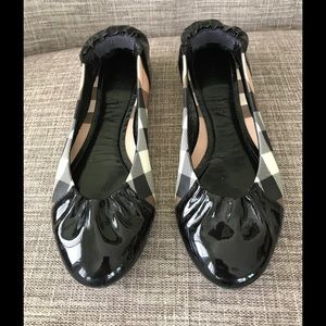 Burberry Checked Flats