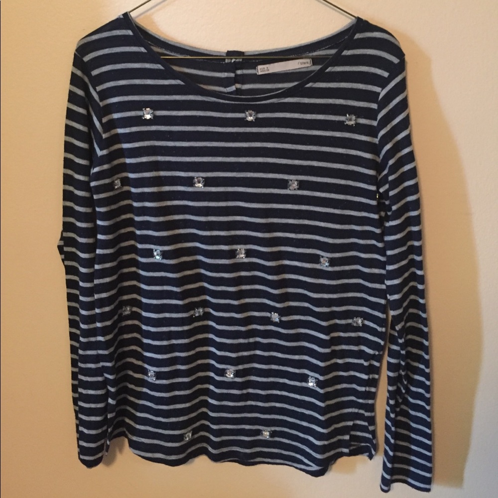 Blouse with "diamonds"