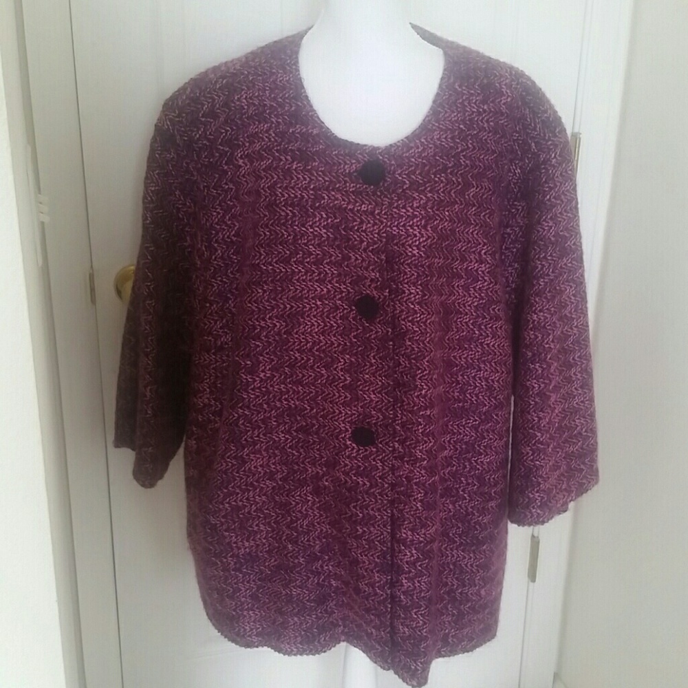 Purple women's plus size jacket 5X
