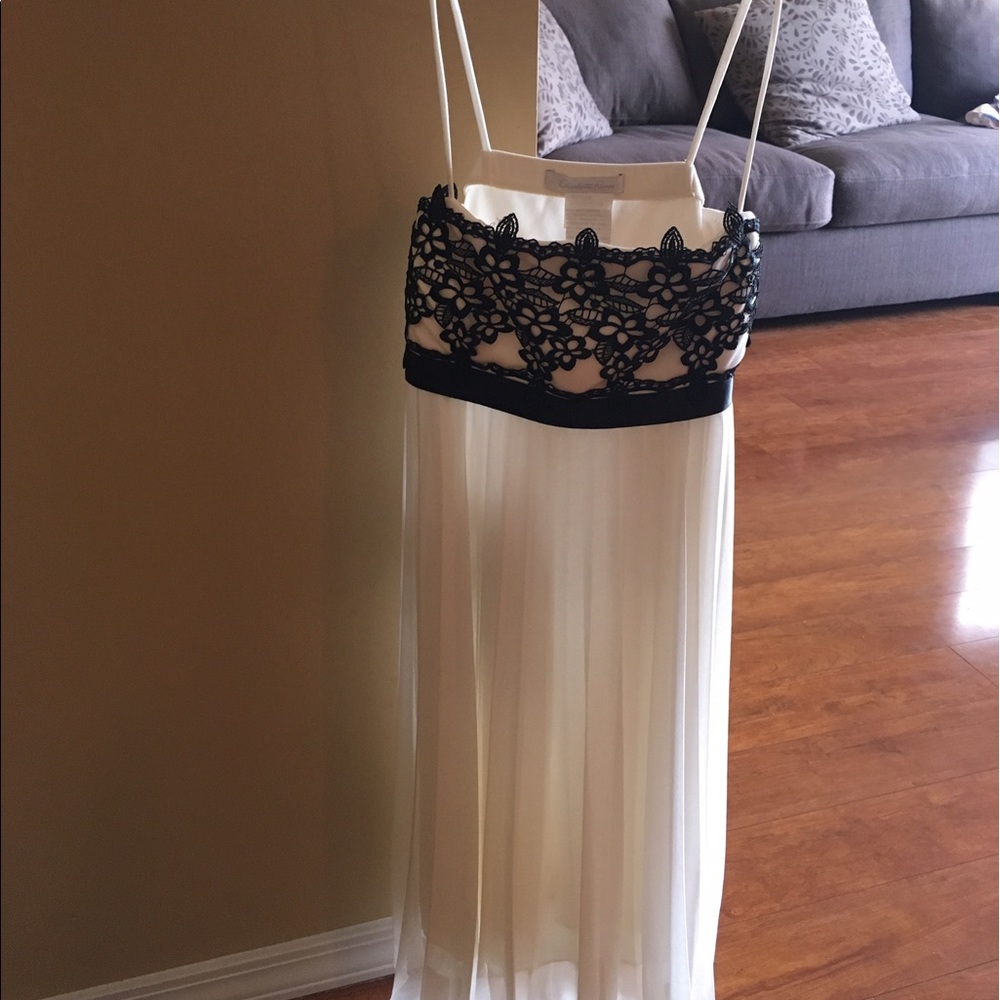 Charlottes Russe Cream and Black Dress