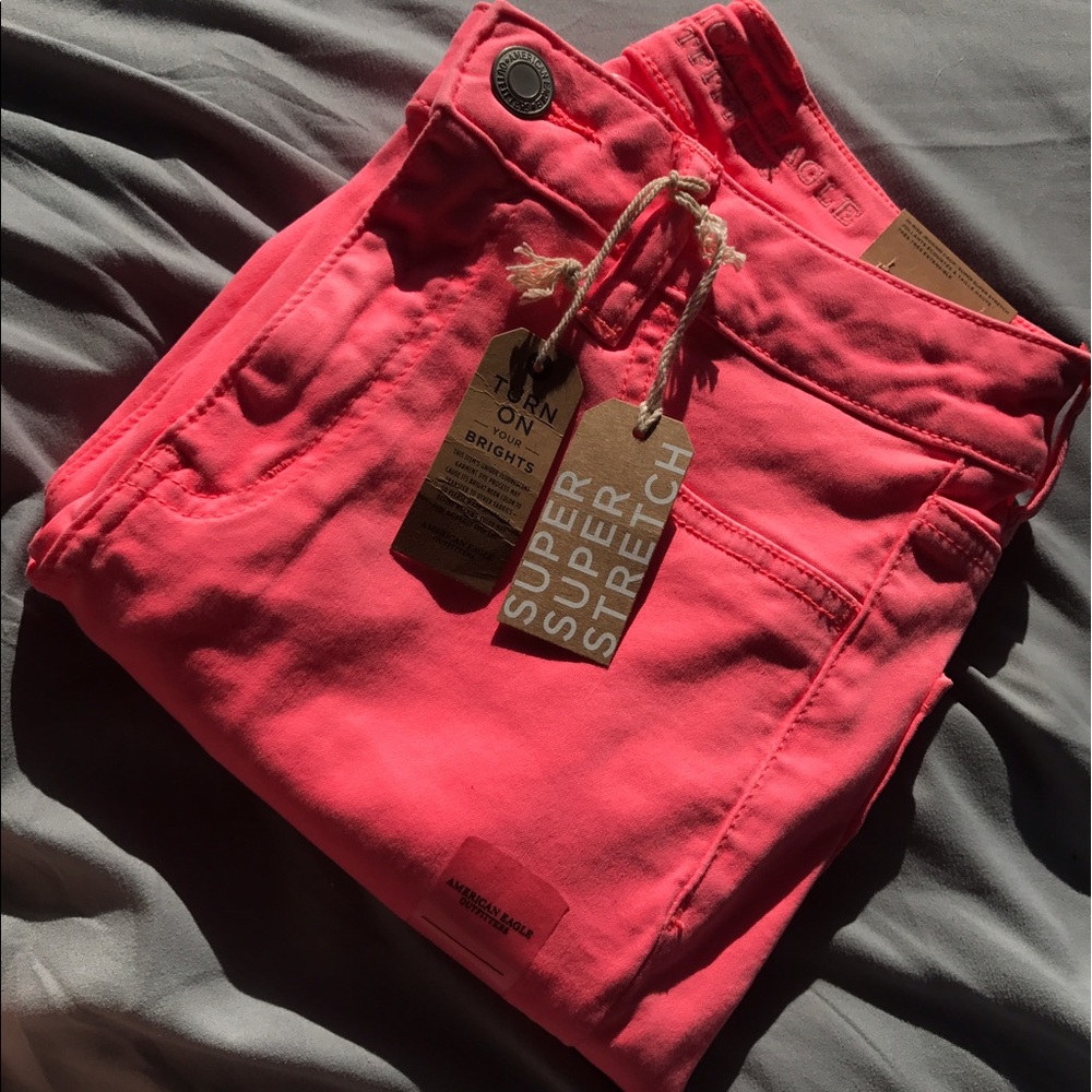 Hot Pink Hi-Rise Pants