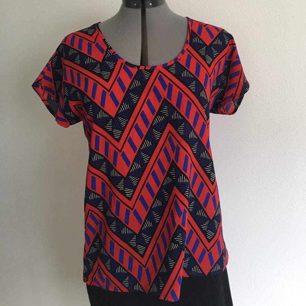 Fun & Flirt Patterned Blouse