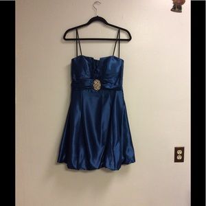 BETSY & ADAM Blue Dress