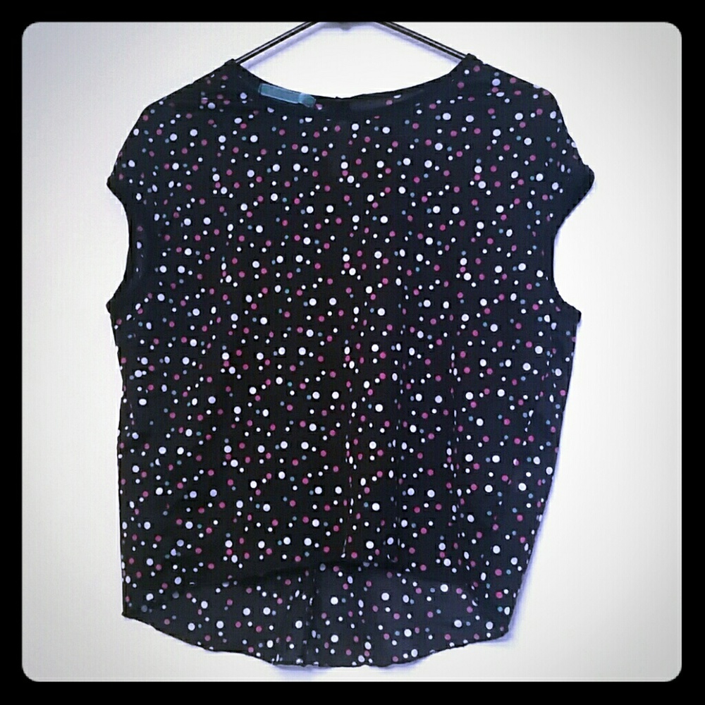Polka dot baby doll shirt