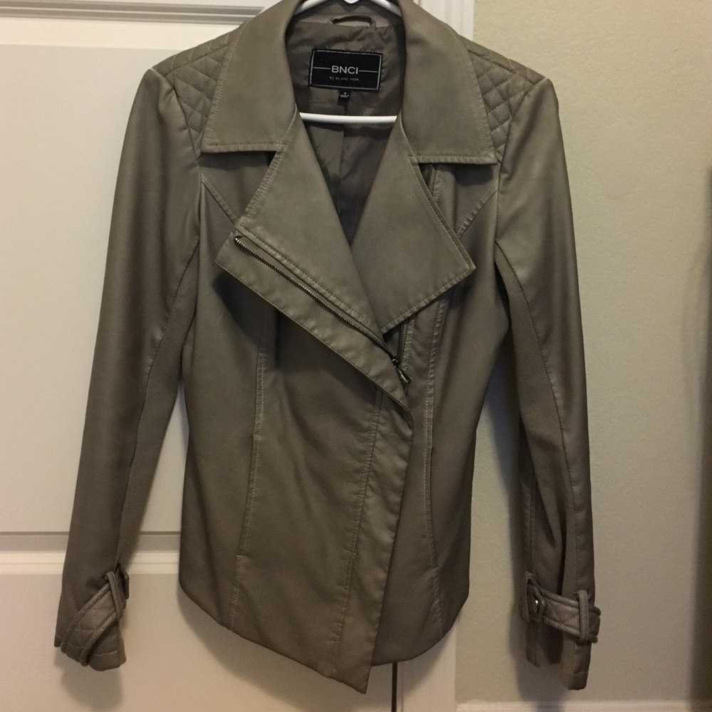 BNCI Gray Leather Jacket