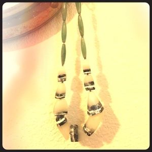 Anthropologie faux stone statement necklace