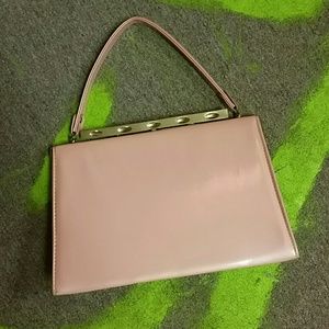 VINTAGE Pink and Gold Handbag