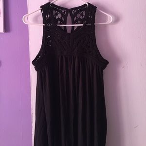 NWT black too with crochet