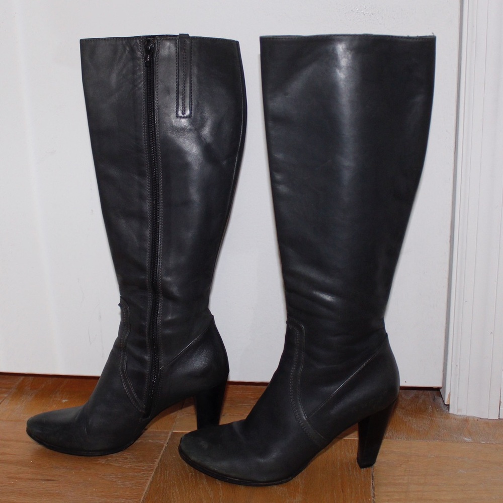 Dark Gray Boot Heels
