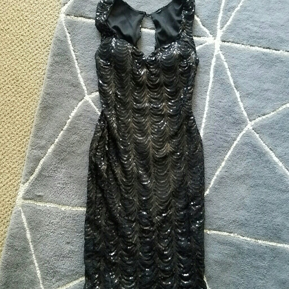 Sequin black dress