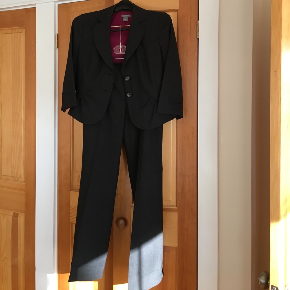 Charcoal gray suit