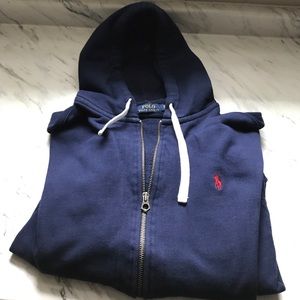 Polo zip up hoodie