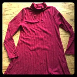 Keyhole Mock turtle neck dress