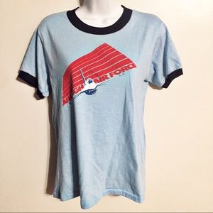 Vintage Air Force Ringer Tee, Aim High Air Force
