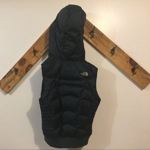 Down hooded vest