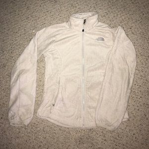The North Face white jacket