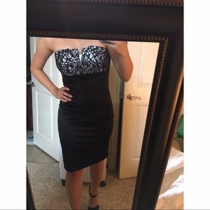 Lace black dress