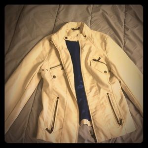 Off-white leather jacket